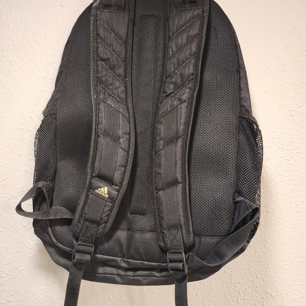 Adidas Black and Gold Men's Backpack - Picture 3 of 9